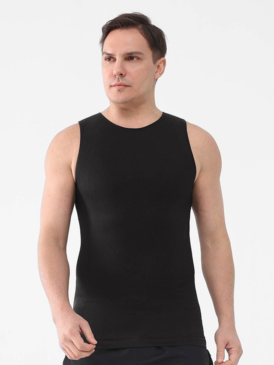 Wholesale Men Seamless Shaper Compression Tummy Control Tank Top.