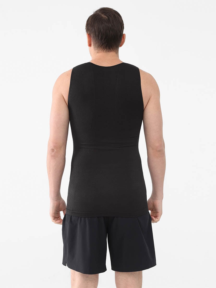 Wholesale Men Seamless Shaper Compression Tummy Control Tank Top.