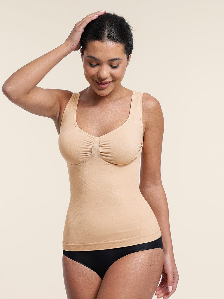 Wholesale Seamless Bust Support Waist & Abdomen Control Shape Tank Top.