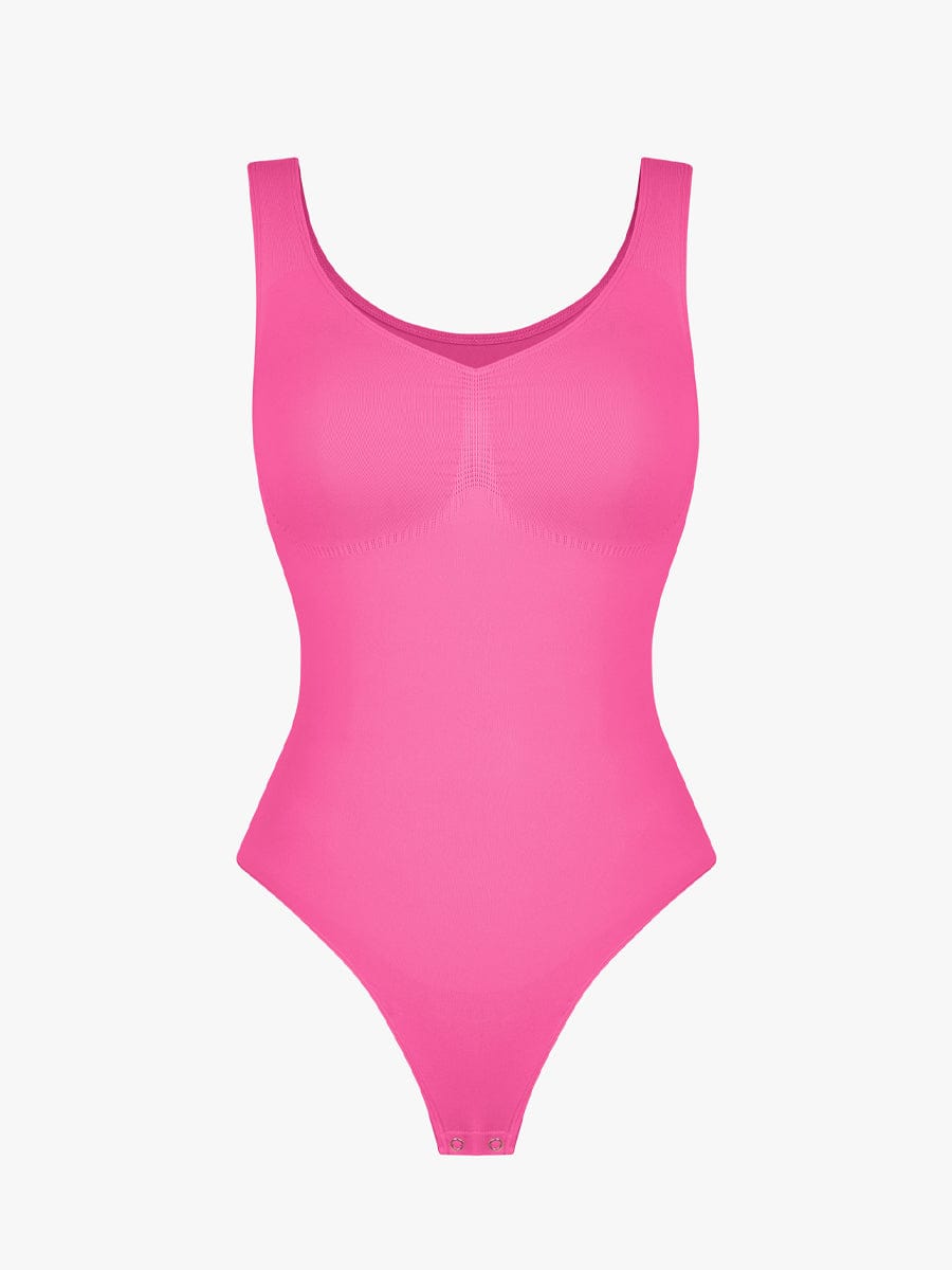 Wholesale Seamless Bust Support Waist and Abdomen Control Thong Bodysuit.