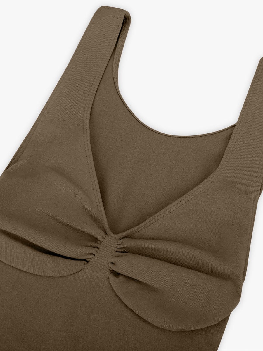 Wholesale Seamless Bust Support Waist and Abdomen Control Thong Bodysuit.