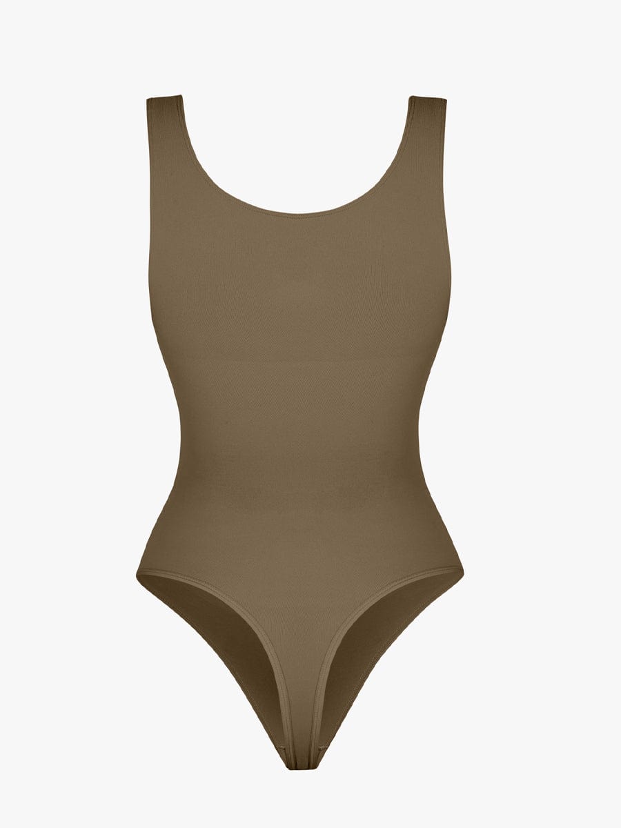 Wholesale Seamless Bust Support Waist and Abdomen Control Thong Bodysuit.