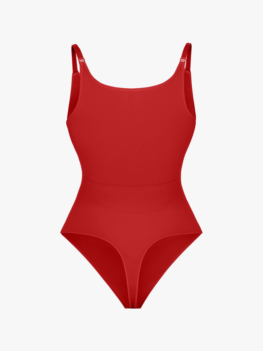 Wholesale Seamless Bra Free Cami Tummy Control Thong Bodysuit with Removable Pads.