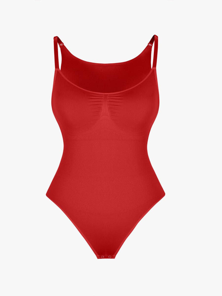 Wholesale Seamless Bra Free Cami Tummy Control Thong Bodysuit with Removable Pads.