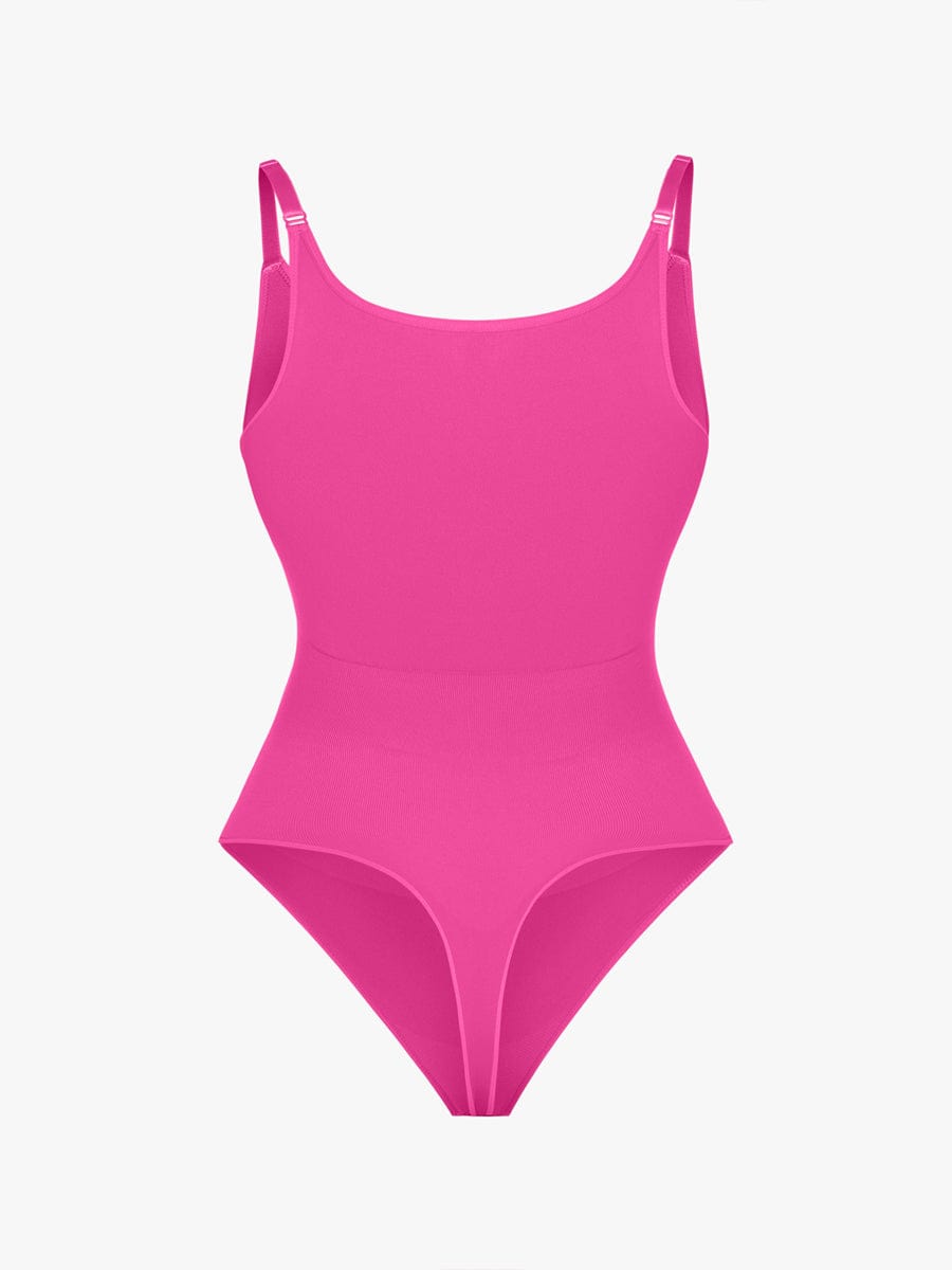 Wholesale Seamless Bra Free Cami Tummy Control Thong Bodysuit with Removable Pads.