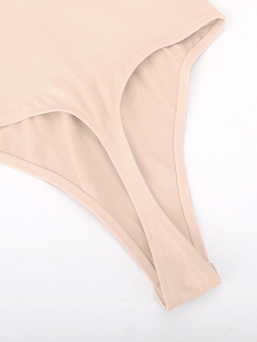 Wholesale Seamless Built-in Bra Waist and Tummy Control Thong Bodysuit.