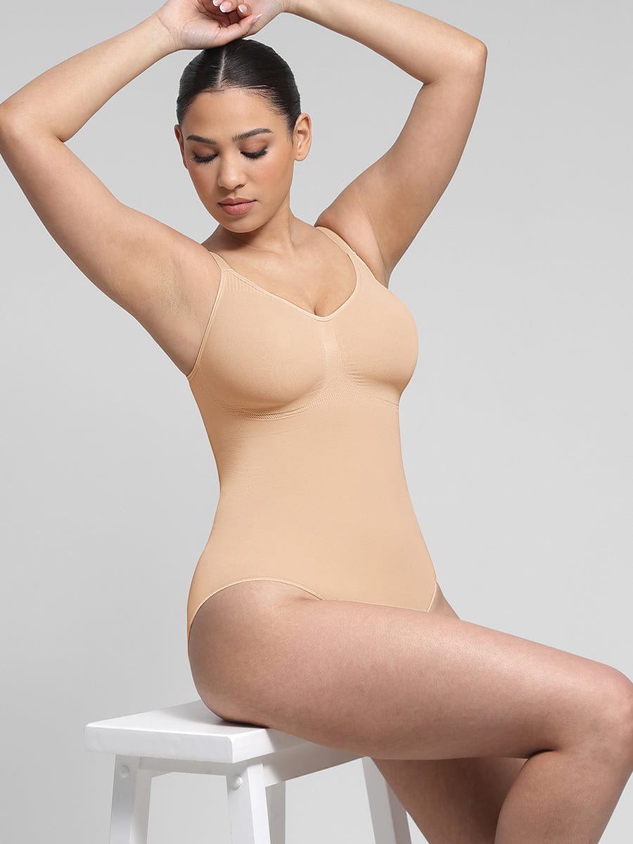 Wholesale Seamless Chest Support Waist Control Shapewear Bodysuit.