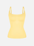 Wholesale Scoop Neck Tank Top with Light Shaping and Anti-Sheer Bust Lining.