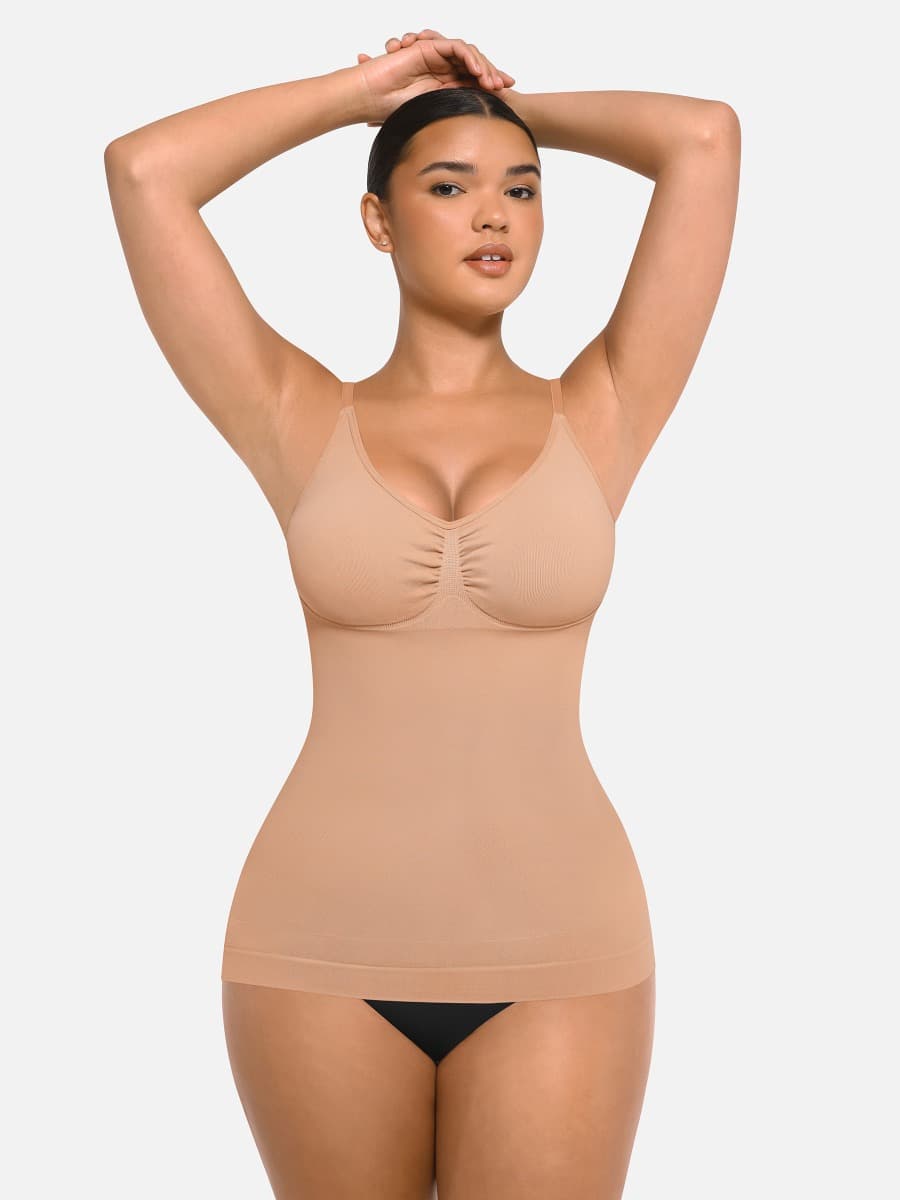 Wholesale Seamless Bust Support Waist and Abdomen Control Shape Tank Top.