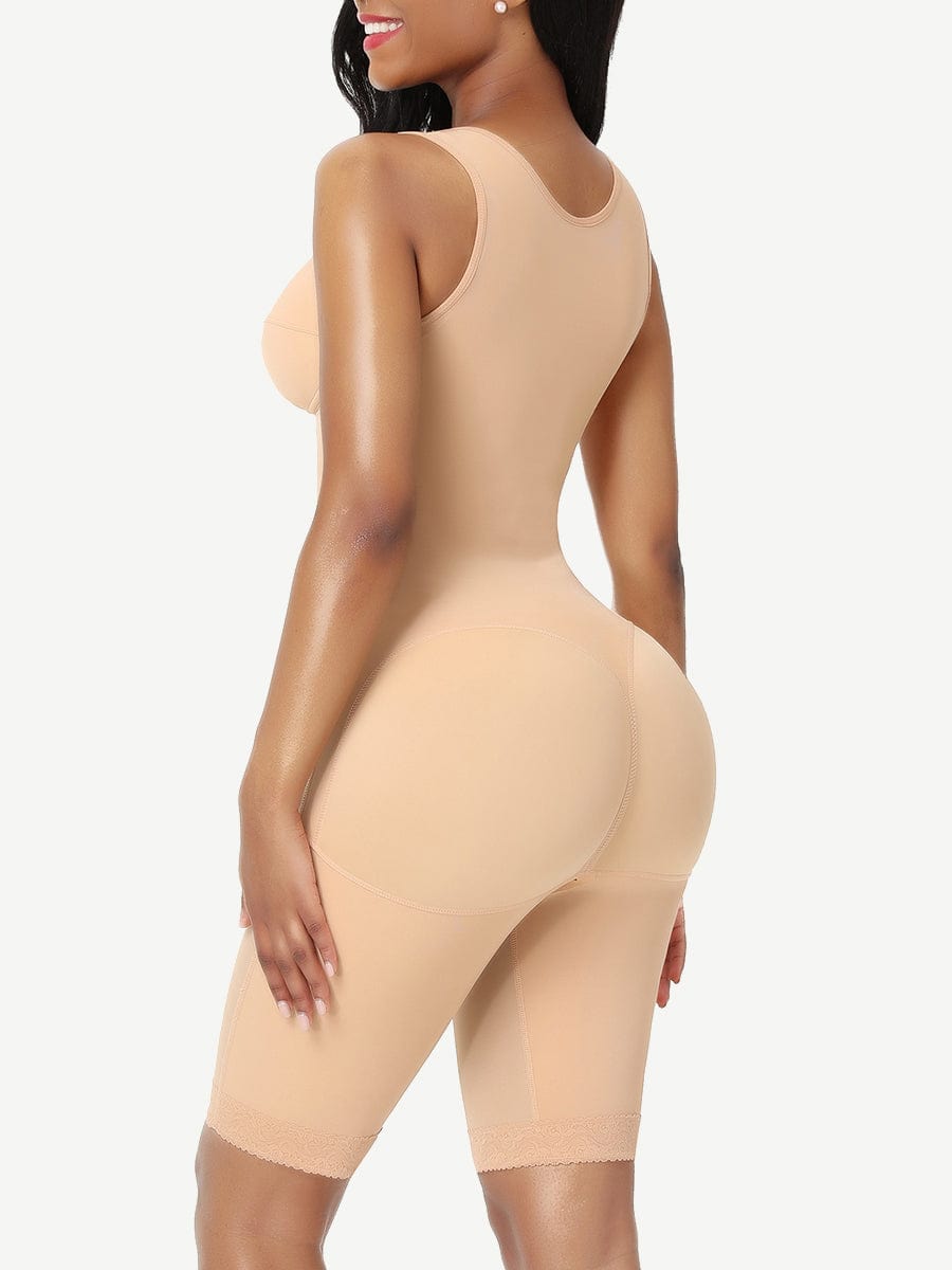 Wholesale Best Post Surgery Body Shaper Lace Open Crotch Flatten Tummy