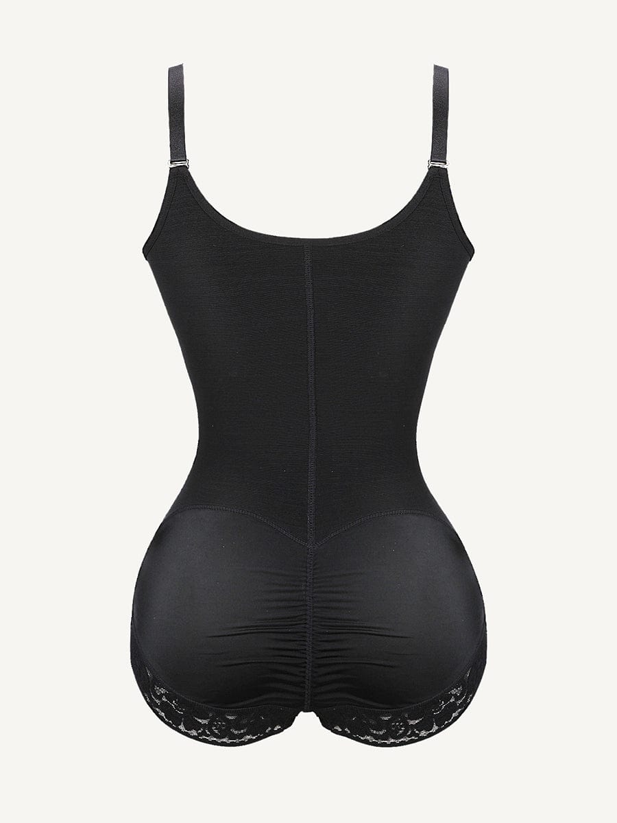 Wholesale U-shaped Bust Lifting Front Zipper Lace Shapewear.