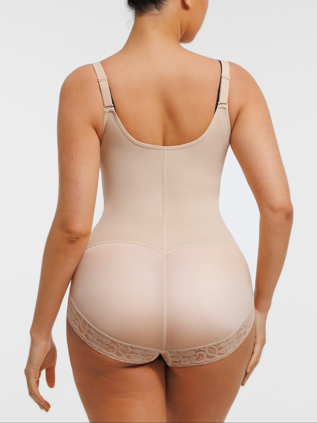 Wholesale U-shaped Bust Lifting Front Zipper Lace Shapewear.