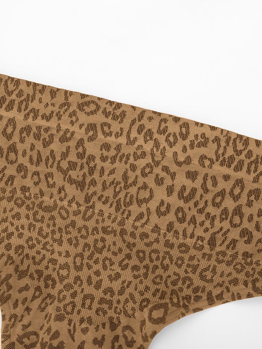 Wholesale Leopard Print Seamless Tummy Control Crotch Antibacterial Briefs.