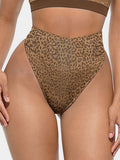 Wholesale Leopard Print Seamless Tummy Control Crotch Antibacterial Briefs.