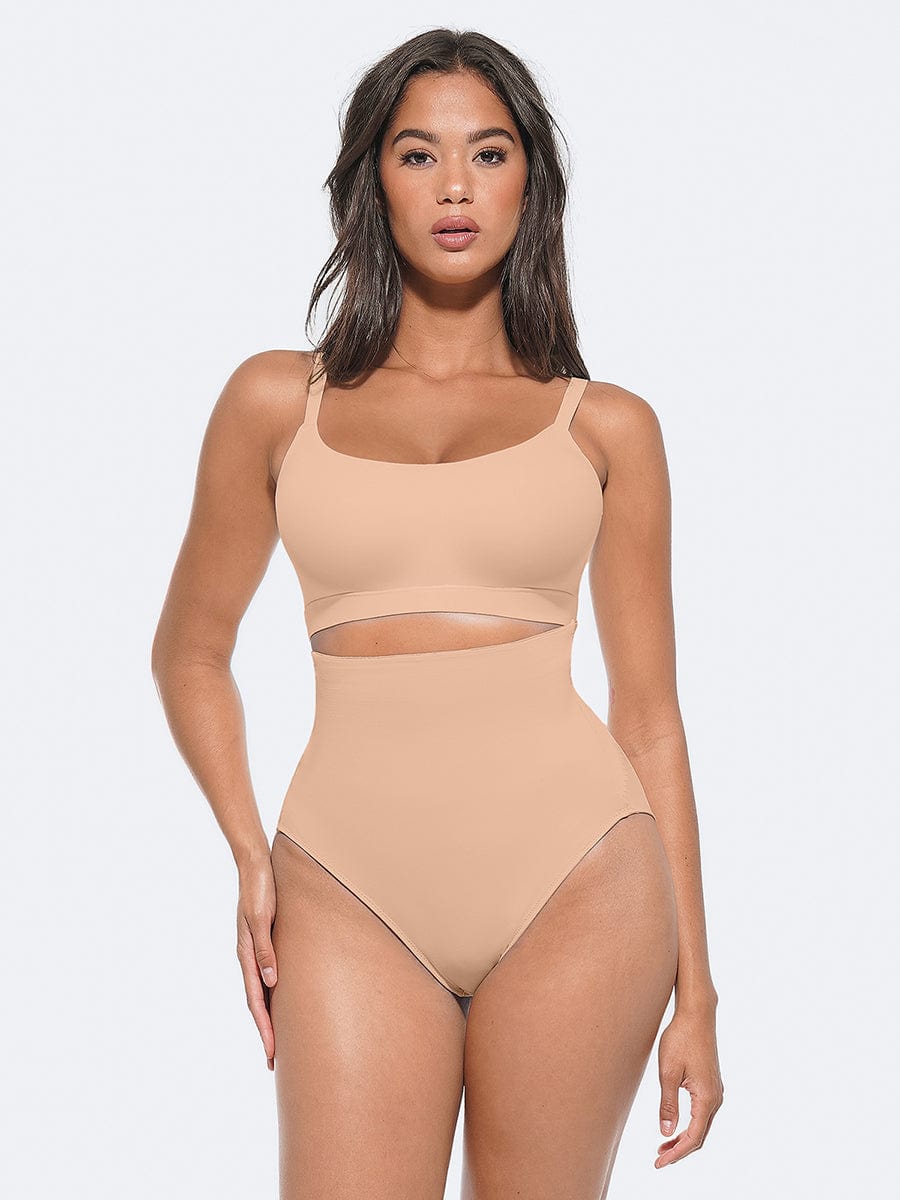 Wholesale High-Waist Antibacterial Shaping Panties with Stretch Elastic Band.