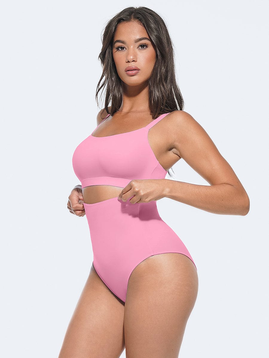 Wholesale High-Waist Antibacterial Shaping Panties with Stretch Elastic Band.