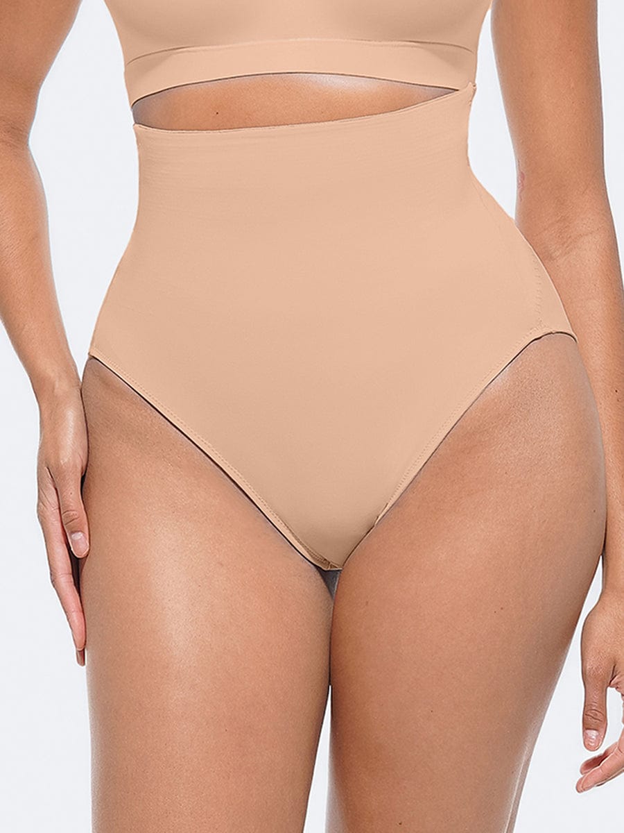 Wholesale High-Waist Antibacterial Shaping Panties with Stretch Elastic Band.