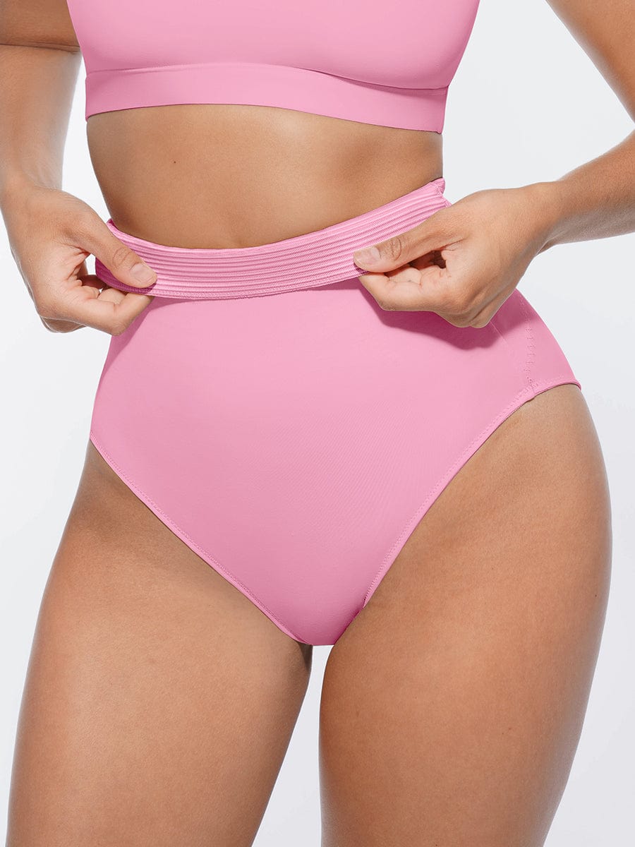Wholesale High-Waist Antibacterial Shaping Panties with Stretch Elastic Band.