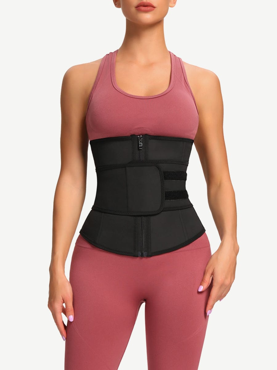 Wholesale Black Adjustable Belt Latex Waist Cincher For Curve-Creating