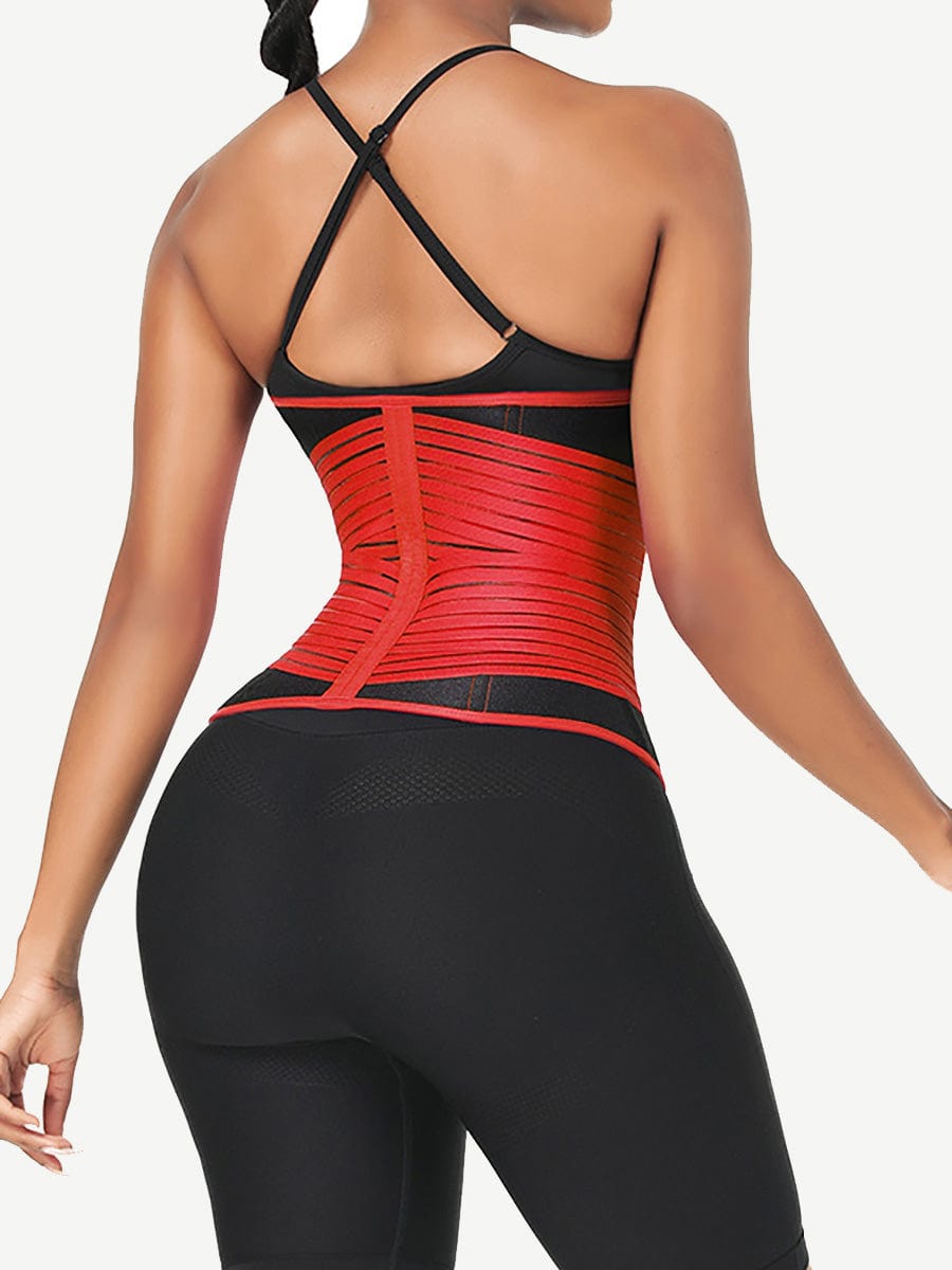 Wholesale Neoprene  Fat Burning Breathable Long Waist Trainer Double Elastic Waistbands Waist Trainer